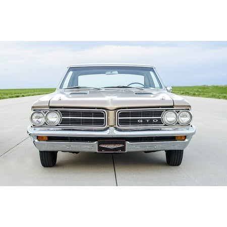 Muscle Car Wall - Framed Art for Your Wall Head Lights Grill Windshield Muscle Car Perspective 10x13 Frame