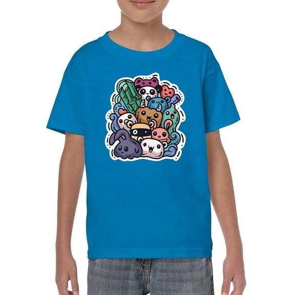 Adorable Animals In Group T-Shirt Juniors -Image by Shutterstock, Small