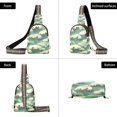 thumbnail image 7 of FORMRS Womens Crossbody Sling Bag Travel Daypack Shoulder Chest Backpack, Green Wave Pattern, 7 of 7