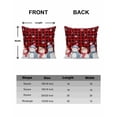 thumbnail image 6 of Christmas Decorative Throw Pillow Covers 16x16 Inch Set of 2 Cute Snowman Pillow Cases for Couch, Snowfalke Red Black Check Plaid Cushion Case for Living Room Bedroom Bed Car Chair, 6 of 8