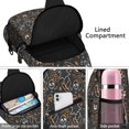thumbnail image 4 of Sling Backpack,Spooky Halloween Pattern Sling Bag with Water Bottle Holder,Waterproof Sling Bag for Men/Women with Headphone Jack for Hiking,Travel, 4 of 6