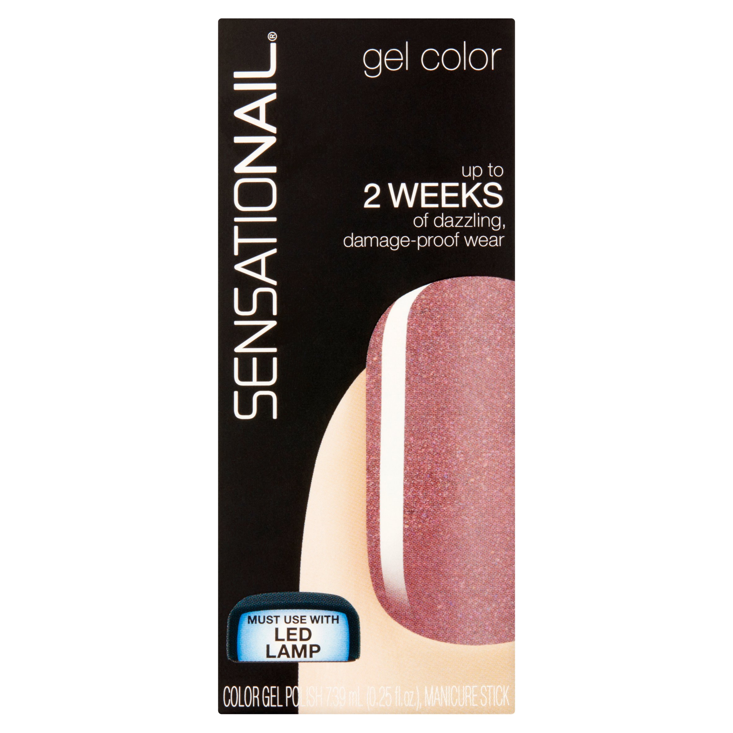 Sensationail Gel Nail Polish (Purple), Ravishing Raisin, 0.25 fl oz