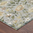 thumbnail image 3 of Addison Rugs Chantille Indoor/Outdoor Transitional Floral Gray Machine Washable Rectangle Rug, 9' x 12', 3 of 8