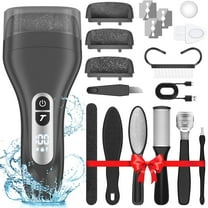 Banral Electric Foot Callus Remover for Feet, Rechargeable Pedicure Tools Foot Care Feet File, Callus Remover Kit With 3 Roller Heads,2 Speed, Battery Display
