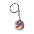 thumbnail image 2 of 1 PC American Flag Keychain, Patriotic US Keyring, Souvenir Gift for 4th of July, Labor Day, and Veterans' Day Festivities, 2 of 6