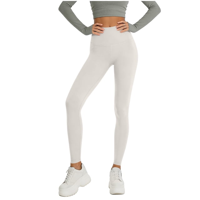 Pantalones Sueltos de Yoga para Mujeres de Cintura Alta de Color Sólido de Longitud Completa Material Suave Elástico para Gimnasio de Baile de Yoga Y Desgaste Casual