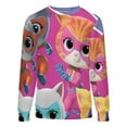 thumbnail image 4 of Super Kitties Kids' Sweater Cozy Thick Pullover Crewneck Jumper Long Sleeve Soft Warm Outfit 3XS, 4 of 7