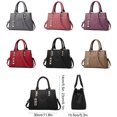 thumbnail image 3 of Minnieouse Bolso de hombro de PU para mujer, bolso de almacenamiento, bandolera informal, bolsos de gran capacidad, organizadores, bolsas de mensajero de Bolsas de mensajero y de hombro Negro Minnieouse AP012981-05, 3 of 6