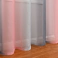 thumbnail image 4 of DONGPAI Ombre Semi Sheer Window Curtains, Gradient Transparent Voile Drapes Grommet Sheer for Bedroom Girls Gift Wedding Party Backdrop, 1 Panel, 4 of 8