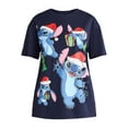 thumbnail image 5 of Disney Stitch Women's Christmas Graphic Tee, Sizes XXS-XXL, 5 of 5