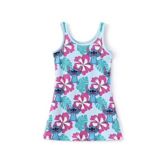 Vestido Disney Lilo & Stitch para niña pequeña hawaiano de 6 a 7 años