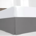 thumbnail image 2 of Simply Put Cotton Blend Percale Pleated Bedskirt Queen Frost Gray, 2 of 5