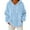 Light Blue, variant on Women's Flannel Hooded Sweatshirt, Drop Shoulder Oversized Pullover, Soft Brushed Fleece Hoodie, Casual Loose Fit Sweater, Solid Color Lounge Hoodie for Women Beige L