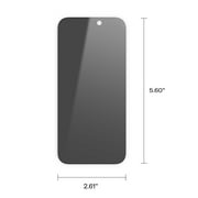 onn Privacy Glass Screen Protector for iPhone® 16, Made with Durable Glass by Corning™ for Ultimate Protection, Includes Easy Application Tray