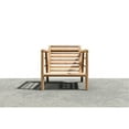 thumbnail image 5 of Curated Maison Daniele Teak Deep Seating Outdoor Club Chair with Navy Cushion, 5 of 5