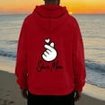 thumbnail image 4 of Ceisia Men's Winter Gift Casual Printed Round Neck Long Sleeve Hoodie - Comfortable Daily Outdoor Wear, 4 of 5