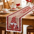 thumbnail image 5 of Valentine's Day Table Runner 108 Inches Long Farmhouse Dress Scarves, Romantic Roses Love Heart Gnomes Wooden Dining Tablerunner for Coffee Table/Kitchen Island/Party Décor, 13" x 108", 5 of 8