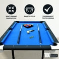 thumbnail image 5 of Hathaway Fairmont Portable, Folding 6 ft. Pool Table, Blue Felt, 43.25 in. W, 5 of 8