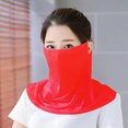 thumbnail image 4 of SPRING PARK Breathable Mercerized Cotton Cover Scarf Face Mouth Cover Outdoor UV Protection Ladies Anti Shawl Veil, 4 of 7