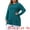 Lake Blue, variant on Plus Size Sweaters Round Neck Knit Loose Pocket Pullover Top 1X Lake Blue