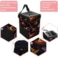 thumbnail image 2 of Halloween Broom Mini Trash Can for Car: Foldable, with Lid, Leak-Proof, Hanging Storage Bag - Car Garbage Can, 2 of 6