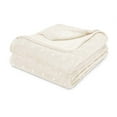 thumbnail image 2 of Superior Fleece Plush Fluffy Soft Blanket, Polka Dot Ivory, Full-Queen, 2 of 9