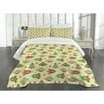 thumbnail image 3 of Ambesonne Spaceship Quilted Bedspread Set 3 Pcs, Rockets in Universe, Queen Size, Multicolor, 3 of 5