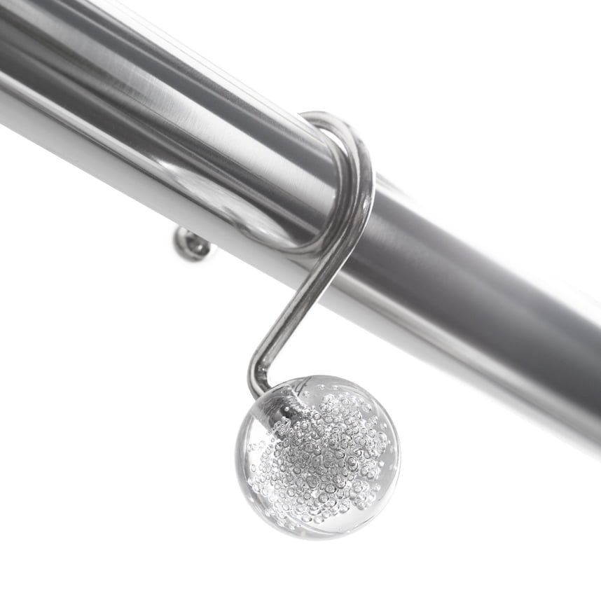 Better Homes & Gardens Rustproof Bubble Shower Curtain Hooks, Set of 12