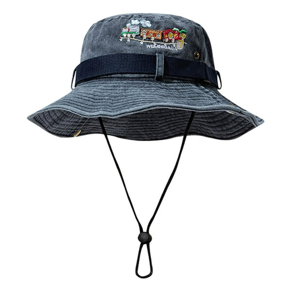 Classic Wide Brim Bucket Hat with Adjustable String Trendy Unisex Sun Hat  Lightweight Outdoor Travel