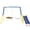 Blue 123, variant on Heavy Duty Swing Set for Backyard, 330lbs A-Frame Metal Swing Stand with 32 Saucer Swing & Belt Swing Seat for Outdoor Playground