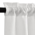 thumbnail image 5 of Curtainking Farmhouse Casual Weave Rod Pocket Semi-Sheer Cafe Curtains, 36" x 36" (2 Panels), 5 of 7