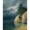 thumbnail image 3 of Wilhelm Steinfeld 15x18 Black Modern Framed Museum Art Print Titled - Birgssee (1846), 3 of 5