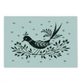 thumbnail image 2 of Folk Art Cutting Board, Monochrome Graphic of Bird on Thin Berry Branch Small Sun Motifs, Decorative Tempered Glass Cutting and Serving Board, in 3 Sizes, by Ambesonne, 2 of 5