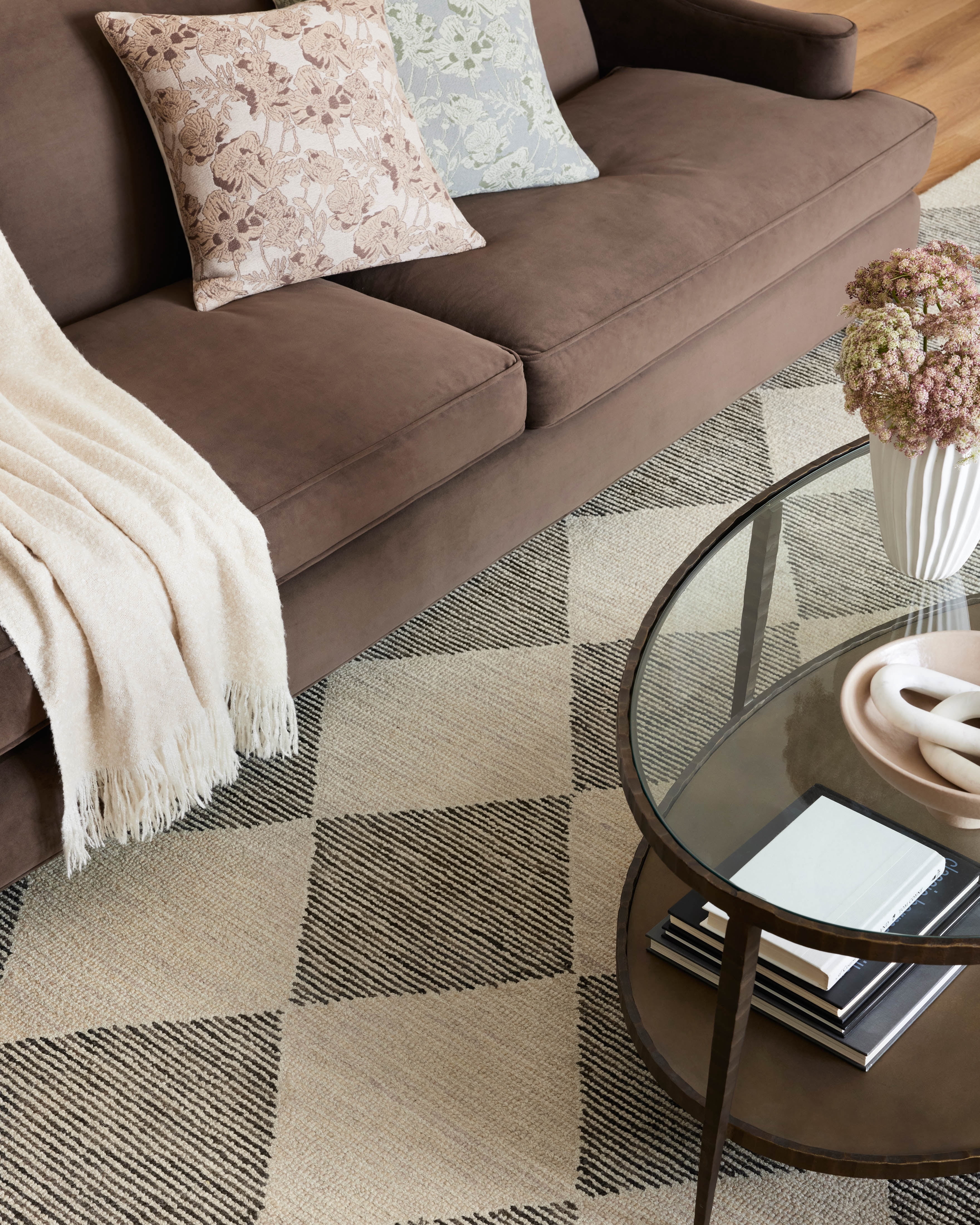 Chris Loves Julia x LoloiFrancis Beige / Charcoal 11'-6" x 15' Area Rug