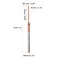 thumbnail image 2 of 2uds Cuadrado Nariz Extremo Molino 4mm Vástago 1,5mm x 25mm AlTiSin Recubierto Sólido Carburo 4 Flautas Extra Largo Fresado para Inoxidable Acero Aleación Endurecido Acero, 2 of 6