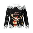 thumbnail image 4 of KANG Print Casual Crewneck Pullover Sweater Soft Warm Winter Holiday Graphic Long Sleeve For Ladies Cozy Loungewear Outfit, 4 of 4
