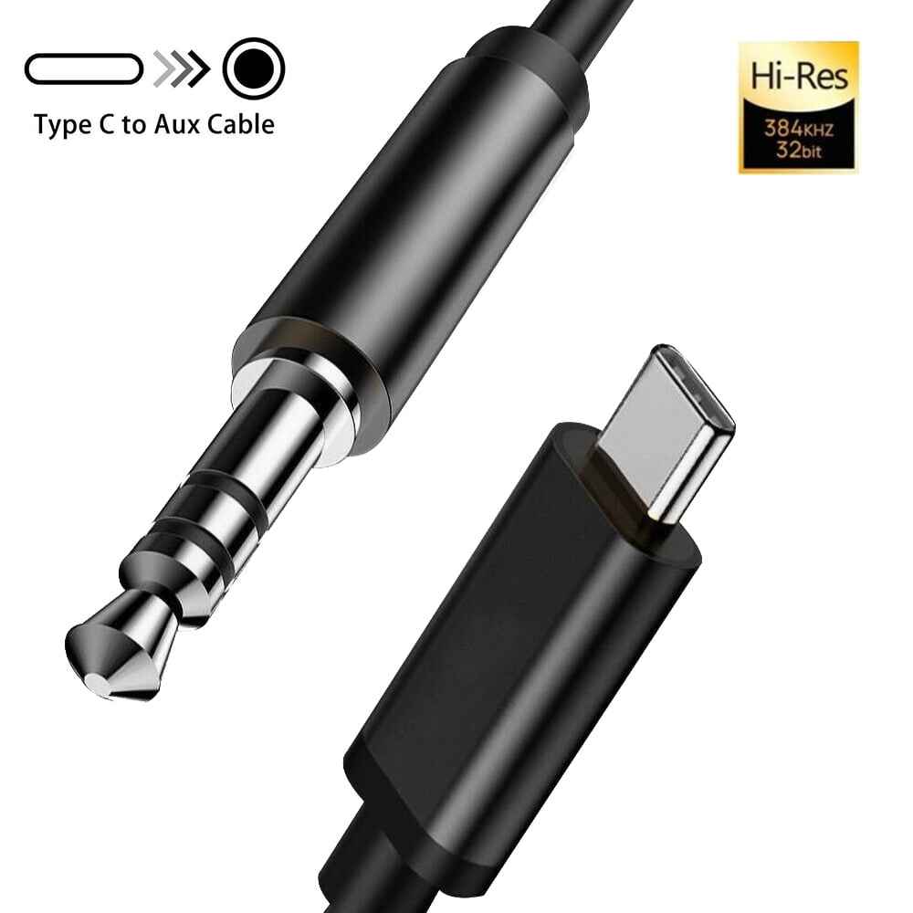 USB C to 3.5mm Audio Aux Jack Cable [HiFi Sound,DAC Chip],Type C to 3