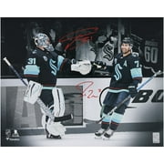 Philipp Grubauer and Jordan Eberle Seattle Kraken Autographed 16" x 20" Dual Photograph - Fanatics Authentic Certified