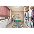 thumbnail image 3 of Gloria Non Slip Rubber Back Kitchen Rug Kitchen Runner Kitchen Mat Anti Slip Carpet (Floral-Gray Runner (23"x84")), 3 of 6