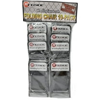 (Black) 10-Pack of Folding Chairs - Ringside Exclusive Ringside Collectibles Wrestling Action Figure Accessories