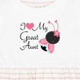 thumbnail image 4 of Inktastic I Love My Great Aunt Girls Baby Dress, 4 of 5