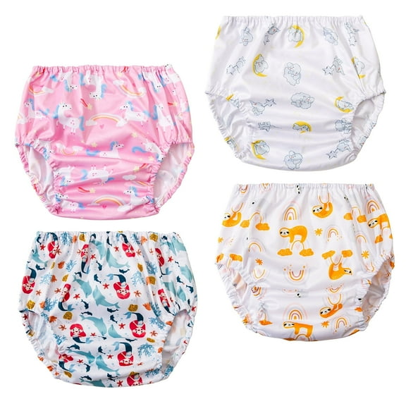 Diaper Cover Plastic Underwear Covers for Potty Training Diaper Covers for Girls Rubber Pants for Toddlers Plastic Diaper Covers Toddler Swim Diaper Cover Plastic Training Pants 2T