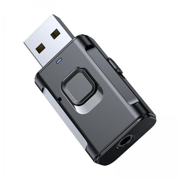 Transmisor Receptor,receptor transmisor bluetooth 5.0 usb 2 en 1,adaptador de audio bluetooth usb Cable auxiliar de 3,5 mm,adaptador bluetooth 5.0 usb de baja latencia,adaptador bluetooth usb