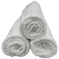 thumbnail image 5 of 6pk - 20" x 32" Hair Towels Salon Quality Luxurious Super Soft White Supima Cotton, 5 of 10