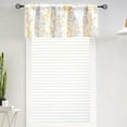thumbnail image 2 of Tree Branch Printed Valance Curtain, 18 inches Long Kitchen Valance, Yellow and Grey Window Valances for Kitchen, Bathroom, Dining Room, Living Room, Bedroom and Kid‘s Room 1Panel, 2 of 6