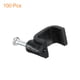 thumbnail image 3 of Clips de Cable con Clavo de Acero, Paquete de 100, Clips de Cable de Plástico de 9mm/0.35", Clips de Cable Ethernet con Clavo, 3 of 6