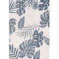 thumbnail image 2 of JONATHAN Y Tropical Leaf Indoor Outdoor Area Rug 8x10 Cream/Dark Blue, Monstera High-Low for Backyard, Patio, Porch, Easy-Cleaning, High Traffic, Pet-Friendly, Non-Shedding (AMC113E-8), 2 of 8
