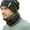 Black, variant on 2 Pieces Winter Warm Hat Scarf Set Knit Thick Beanie Scarves Knitted Cap for Men