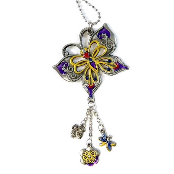 Garden Butterfly Car Charm – Cute Decorative Hanging Accessory for Cars & Gifts