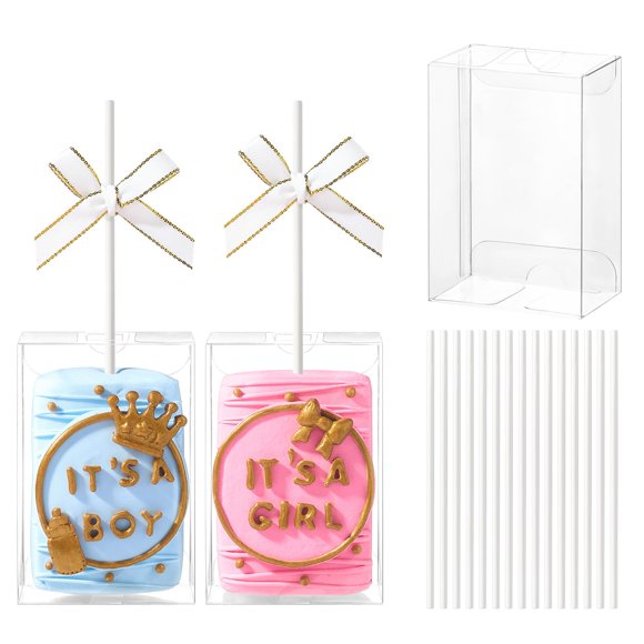 Cajas de golosinas JCXGRVC transparentes Rice Krispie, paquete de 100 unidades, 9 x 6 x 4 cm